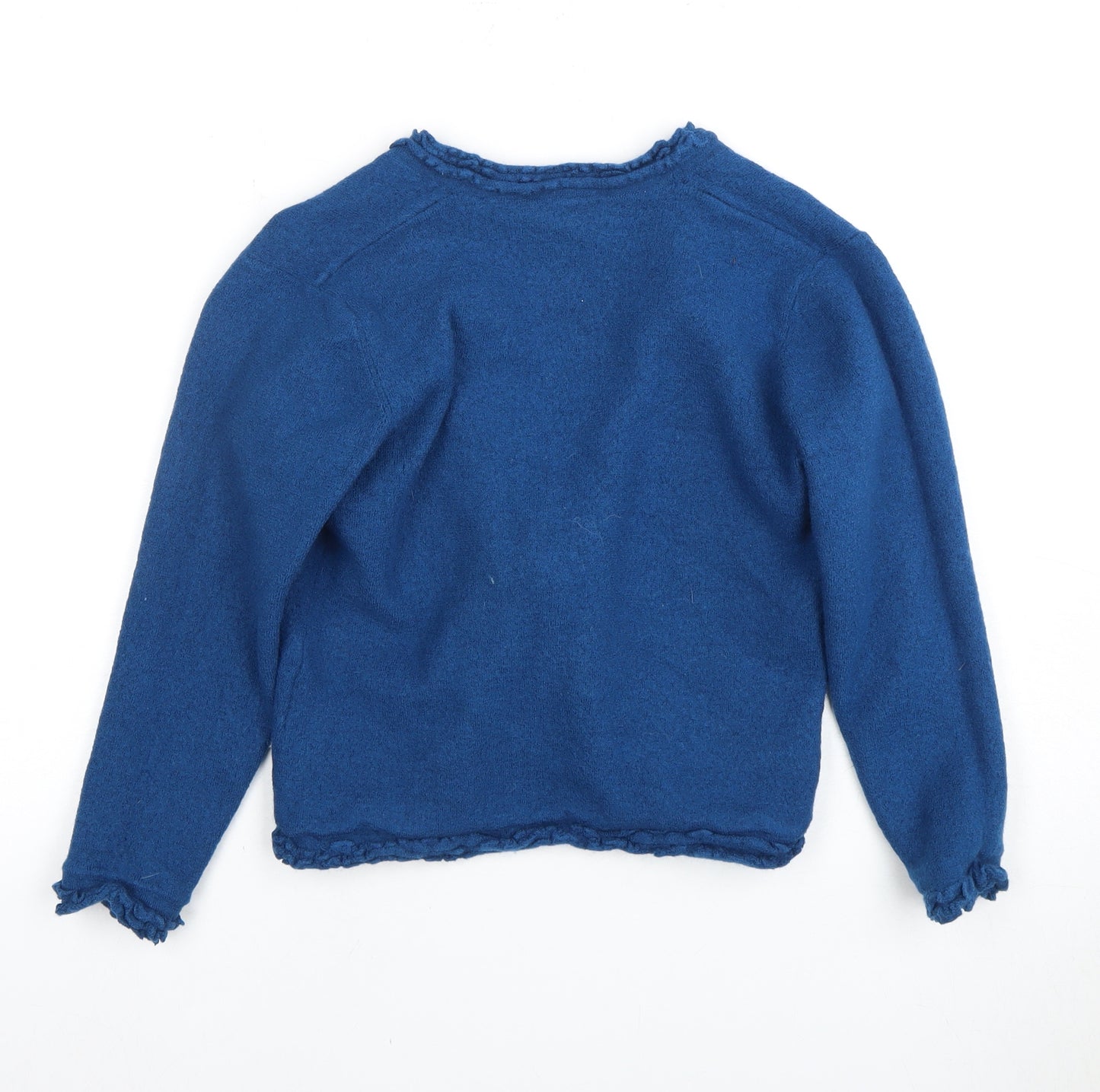 Jacques Vert Women's Blue Wool Cardigan M