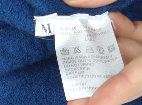 Jacques Vert Women's Blue Wool Cardigan M