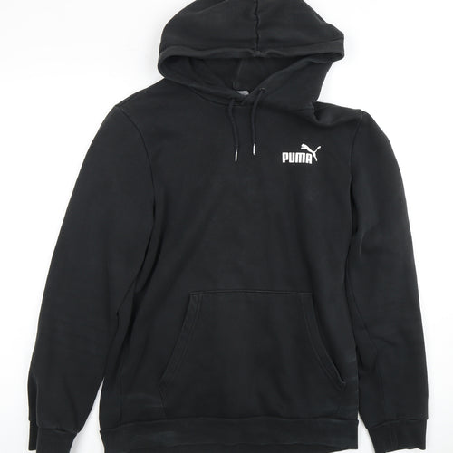 Puma Men’s Black Pullover Hoodie, Size S