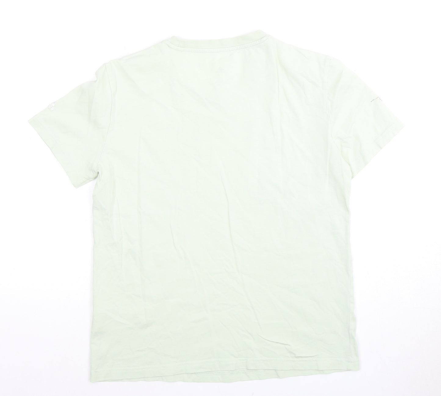 Adidas Women's Green Medium Cotton T-Shirt