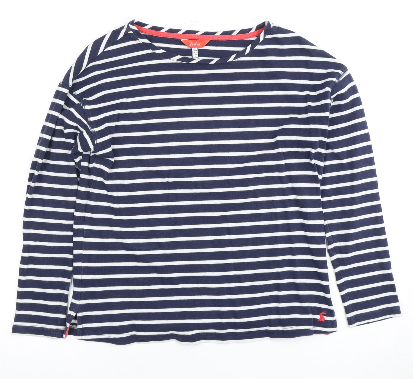 Joules Women's Blue Striped Long Sleeve T-Shirt, Size 6