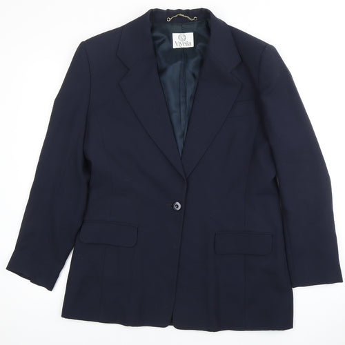 Viyella Women's Blue Blazer Size 10 Classic Fit