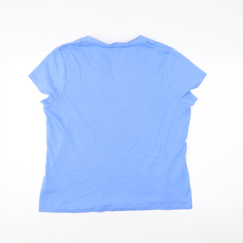 Maine New England Women's Blue T-Shirt, Size 18