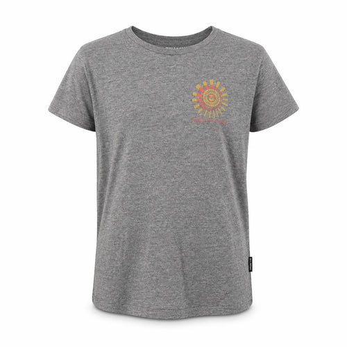 Billabong Girls Grey Graphic T-Shirt Size 7-8 Years