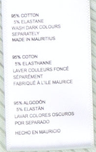 Urban Outfitters Women's Green Cropped Long Sleeve Top - Size S