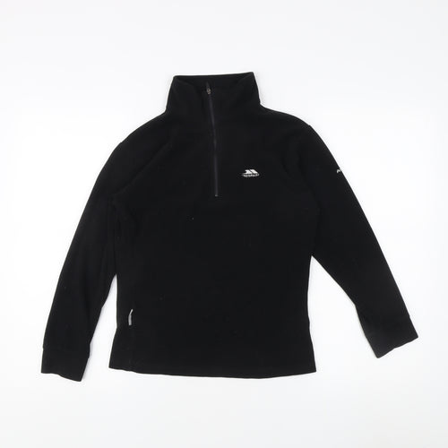 Trespass Men's Black Fleece 1/2 Zip, Size S - Excellent Condition