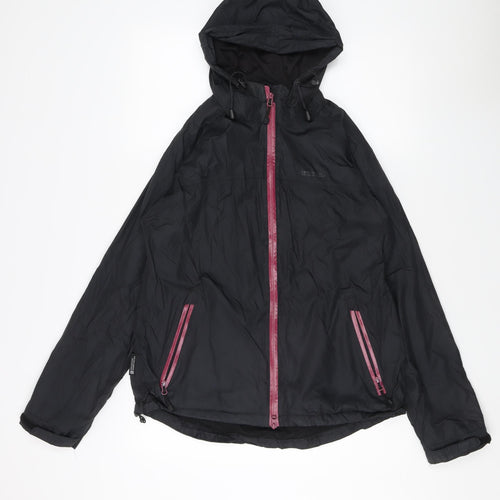 Mountain Warehouse Women's Black Waterproof Jacket Size 14