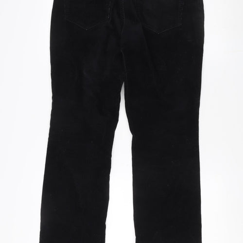 Lands' End Women's Black Corduroy Trousers Size 14