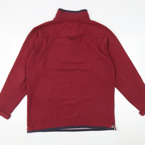 Old Guys Rule Men's Red Pullover 1/4 Zip Sweatshirt M