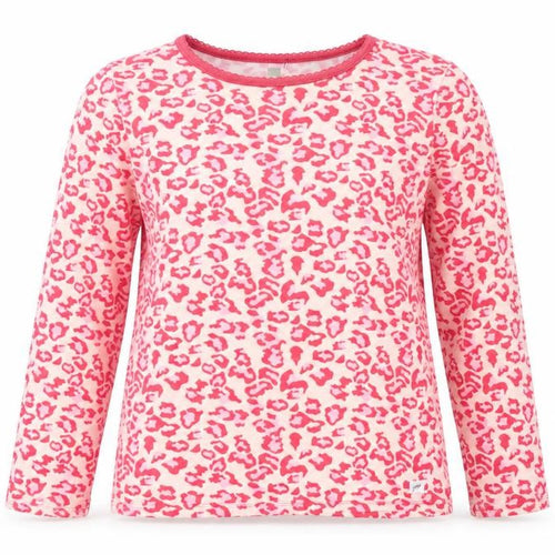 Gap Women's Pink Animal Print Long Sleeve T-Shirt