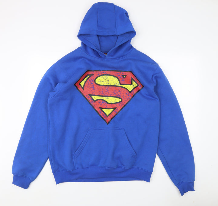 DC Comics Boys Blue Superman Pullover Hoodie S