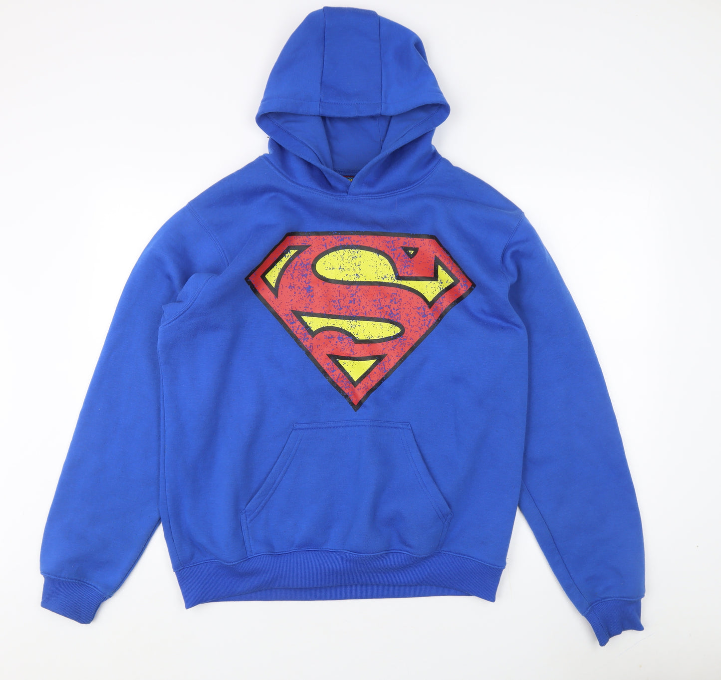 DC Comics Boys Blue Superman Pullover Hoodie S