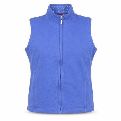 Idle Women's Blue Waistcoat M 14-16 Casual Zip