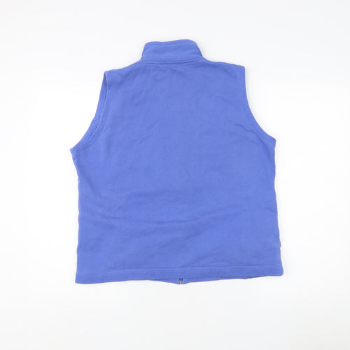 Idle Women's Blue Waistcoat M 14-16 Casual Zip