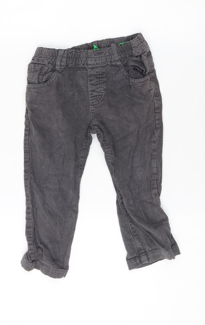 United Colors of Benetton Grey Corduroy Trousers 18-24 M