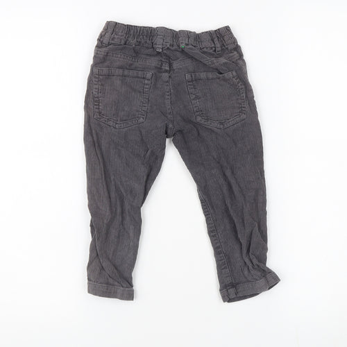 United Colors of Benetton Grey Corduroy Trousers 18-24 M