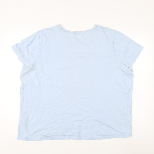 Disney Women's Blue Stitch T-Shirt, Size 22/24, Summer