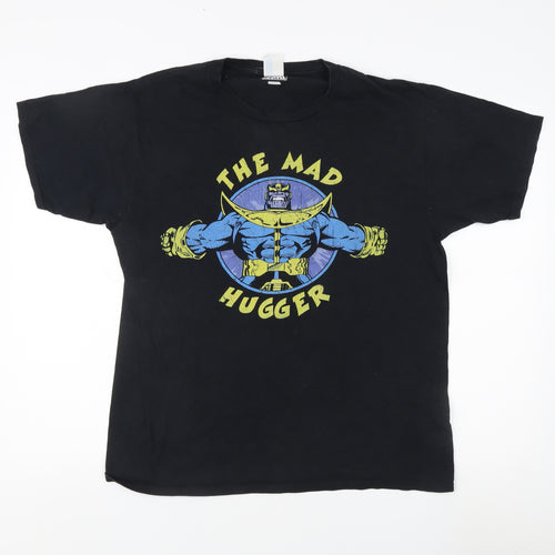 Marvel Black Graphic T-Shirt Unisex Adults Size L