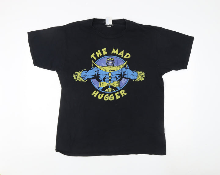 Marvel Black Graphic T-Shirt Unisex Adults Size L