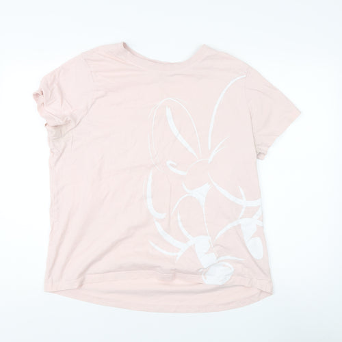 Disney Women's Pink XL Basic T-Shirt