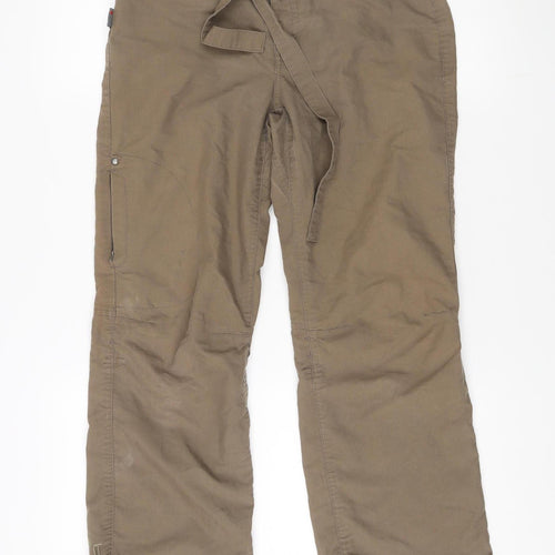 Blurr Women’s Brown XS Cotton-Nylon Belted Trousers