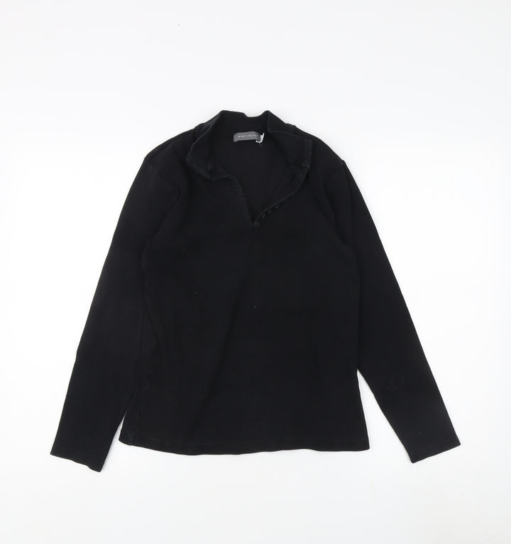 Mint Velvet Black Women's Long Sleeve Top M