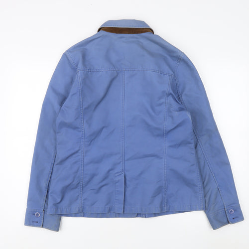 Lands' End Women's Blue Cotton Jacket M