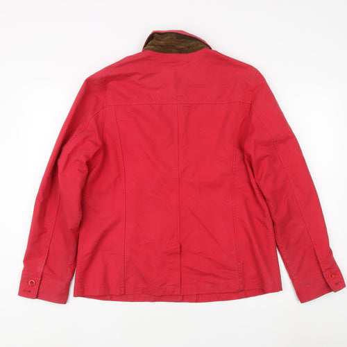 Lands' End Women's Red Cotton Jacket M