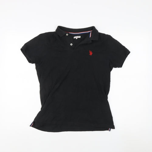 U.S. Polo Assn. Boys' Black Polo Shirt, 12-13 Years