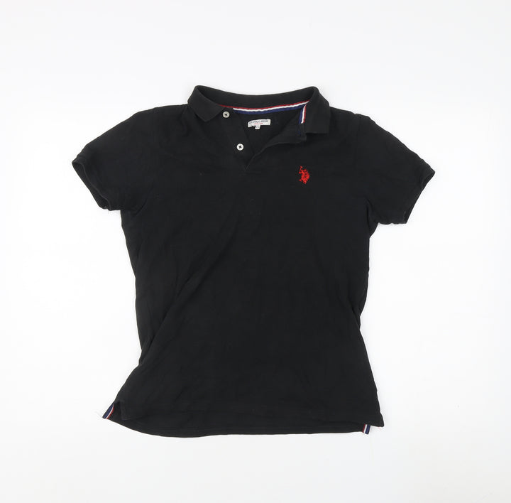 U.S. Polo Assn. Boys' Black Polo Shirt, 12-13 Years
