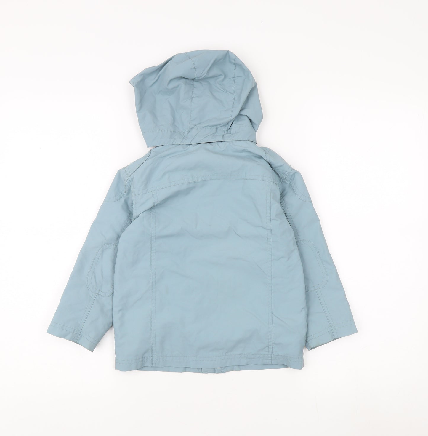 Stylish Girls Blue Parka Coat with Hood Size 4 Years