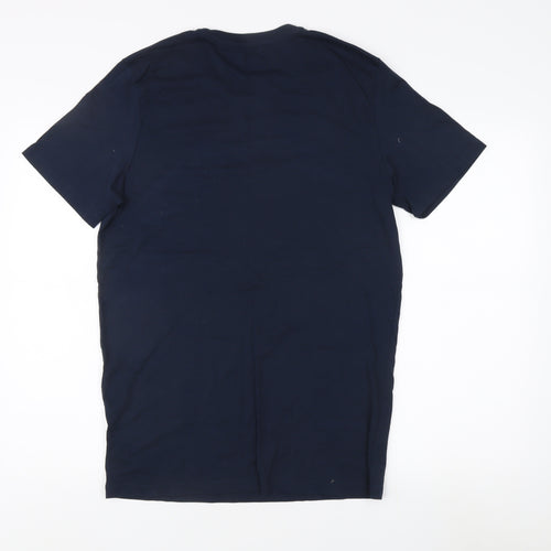 Jack & Jones Men's Blue Graphic Print T-Shirt L