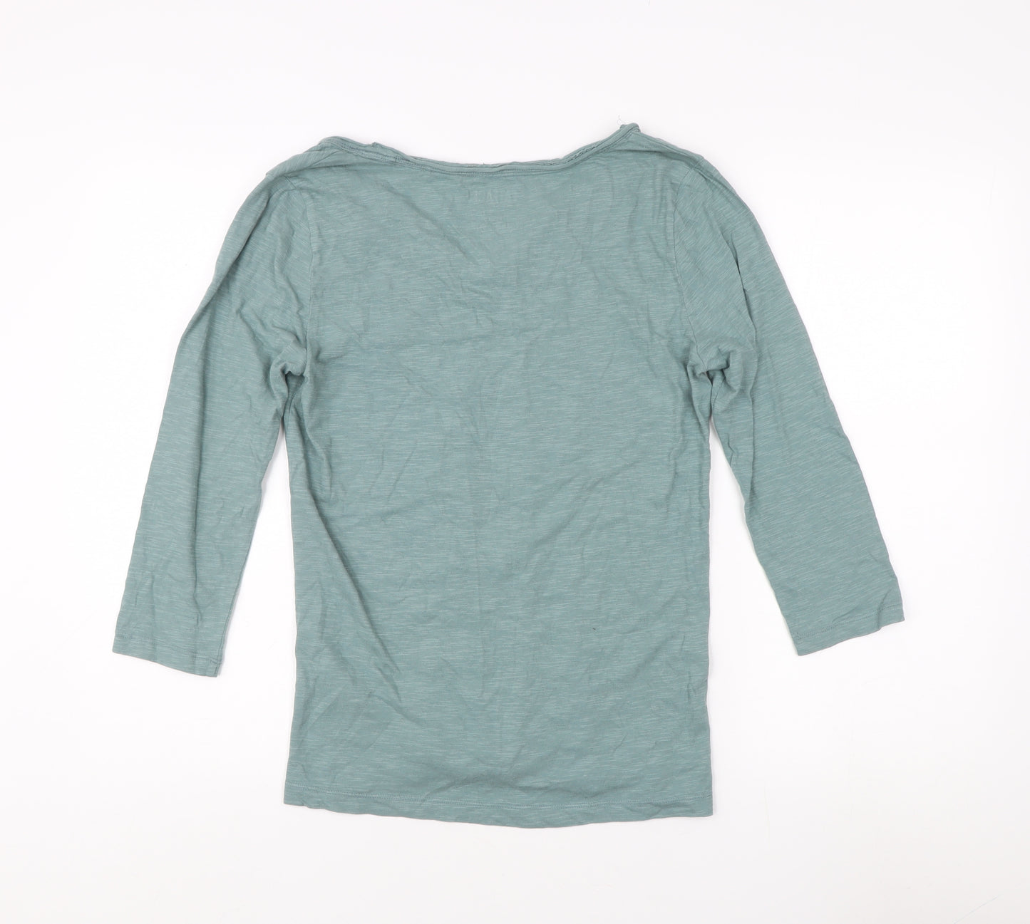 FatFace Women's Blue T-Shirt Size 8 with V-Neck