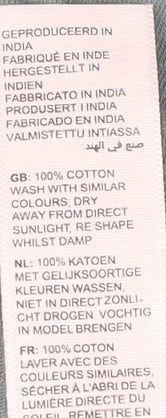 FatFace Women's Blue T-Shirt Size 8 with V-Neck