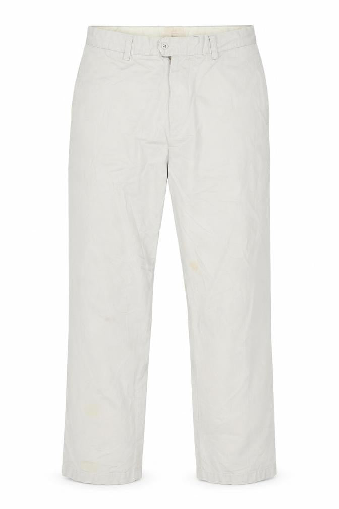 Front view of Gap Men's Beige Slim Fit Khakis Trousers, size 34