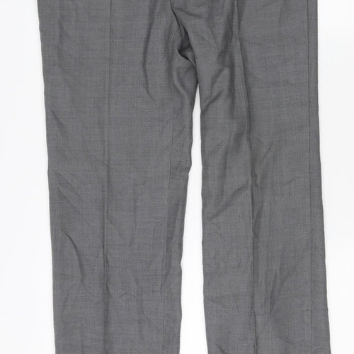 Russell Kollar Men's Grey 36 Regular Trousers