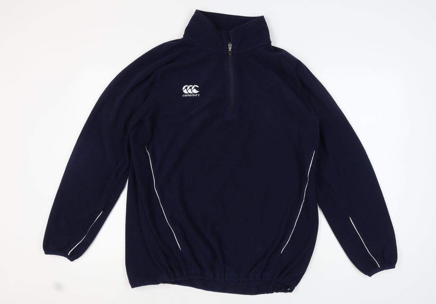 Canterbury Men's 2XL Blue Fleece Quarter-Zip Sweatshirt