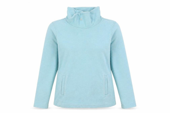 Mountain Warehouse Women's Blue Cowl Neck Sweatshirt Size 8