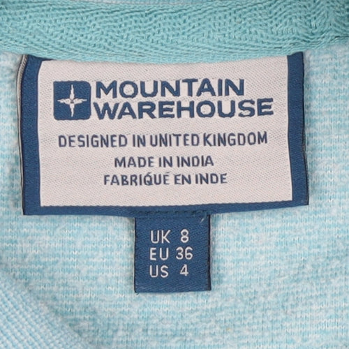 Mountain Warehouse Women's Blue Cowl Neck Sweatshirt Size 8