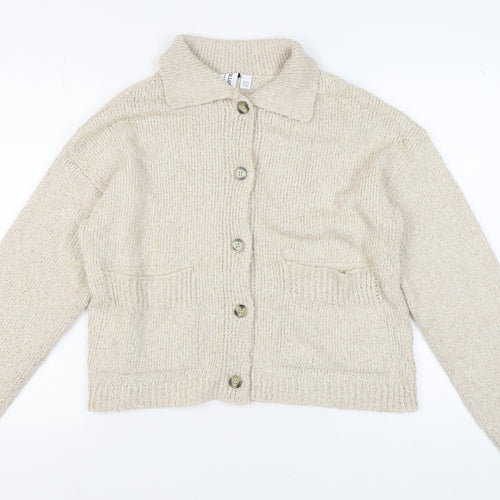 Collusion Women's Beige Button Cardigan Size 10