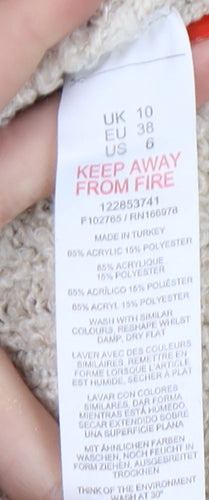 Collusion Women's Beige Button Cardigan Size 10