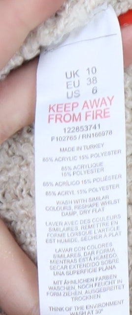 Collusion Women's Beige Button Cardigan Size 10