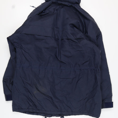 Trespass Men's Blue Hooded Parka Jacket L
