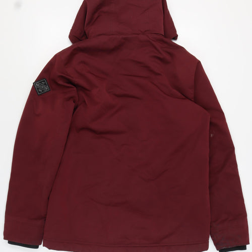Hollister Men’s Red Parka Jacket L