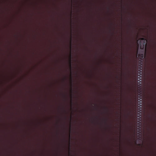 Hollister Men’s Red Parka Jacket L