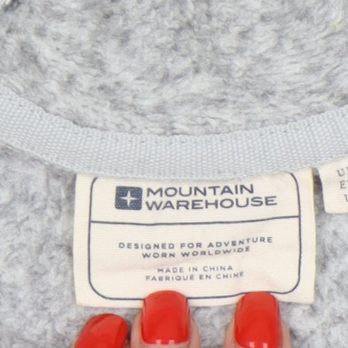 Mountain Warehouse Women's Grey Fleece Jacket Size 12