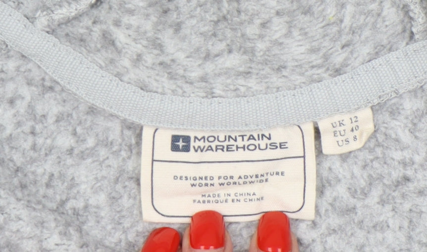 Mountain Warehouse Women's Grey Fleece Jacket Size 12