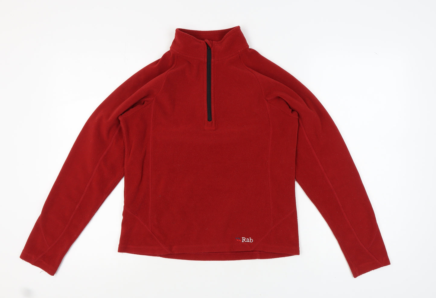 Rab Women's Red 1/2 Zip Henley Fleece Sweatshirt Size 12