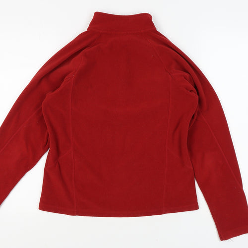 Rab Women's Red 1/2 Zip Henley Fleece Sweatshirt Size 12