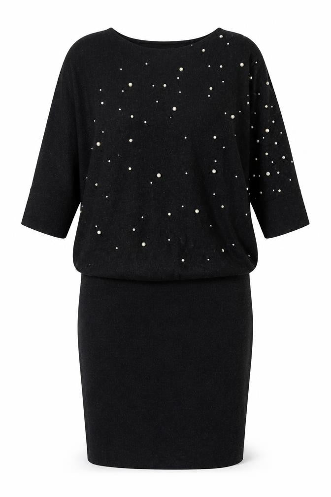 Front view of Phase Eight Black Women's Shift Dress, size 10
